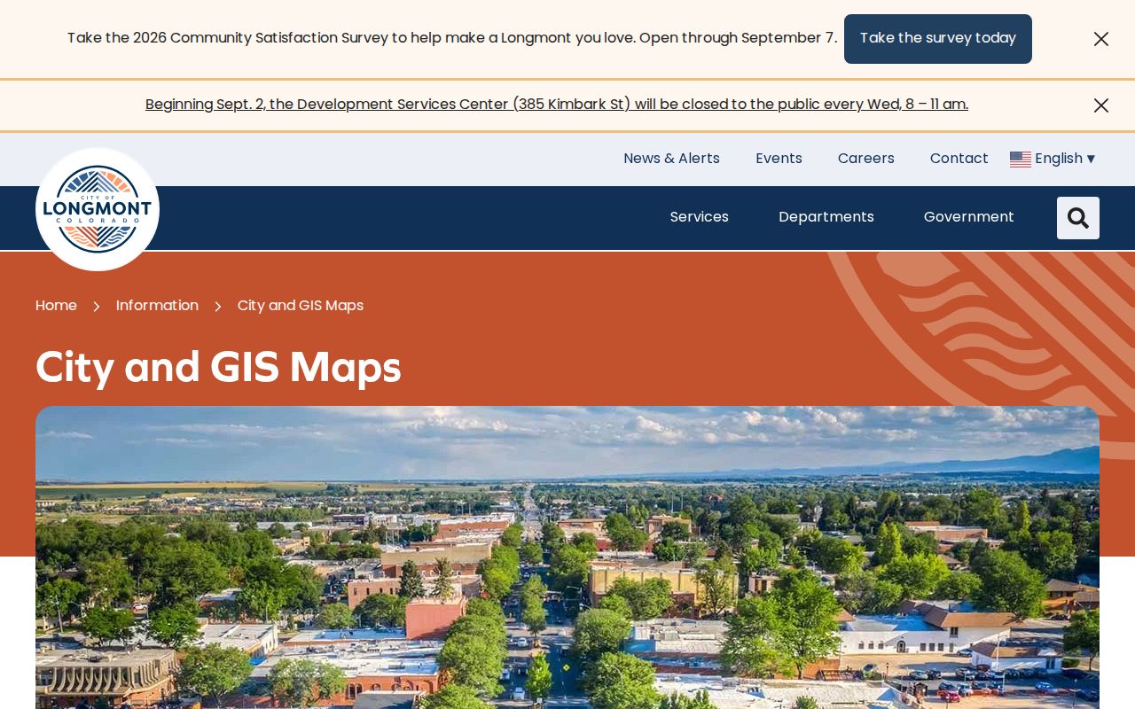 Boulder County neighbors Longmont city and GIS maps