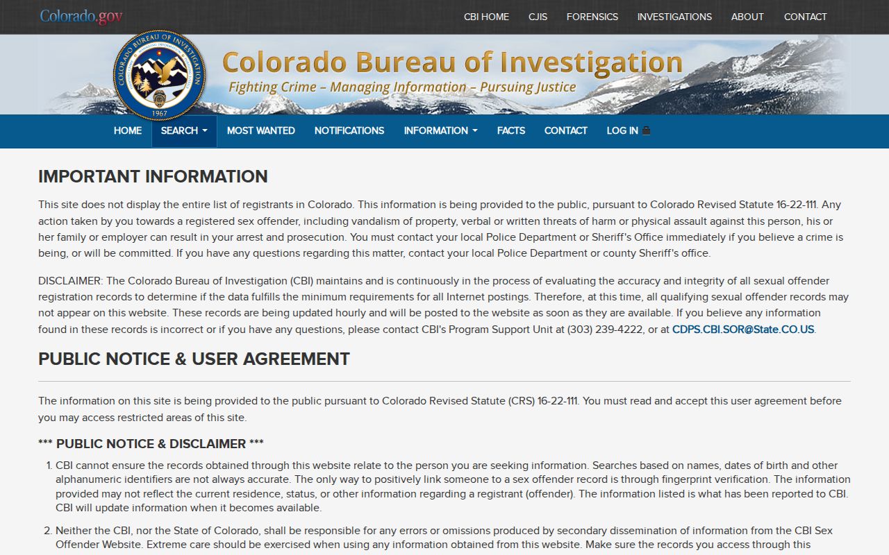 Boulder County resident lookup Colorado official registry search agreement