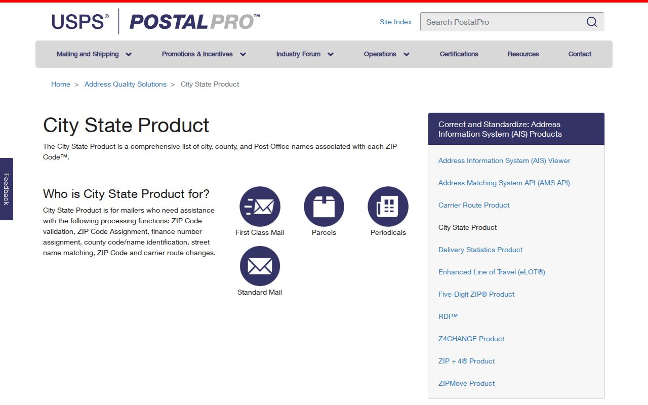 Boulder County ZIP code directory USPS City State Product route